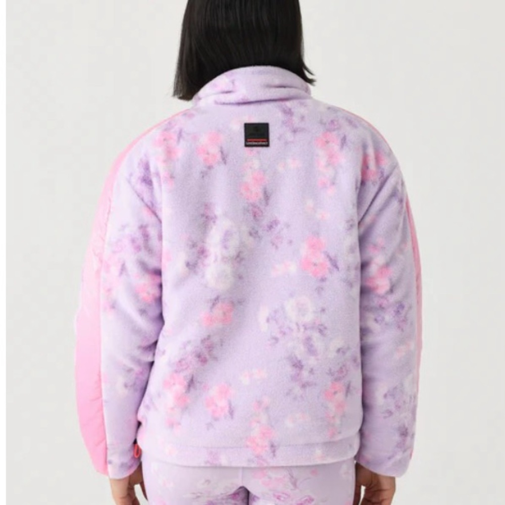NWT Bogner X LoveShackFancy Ninetta 2 Midlayer Jacket hibiscus- S - Picture 4 of 7